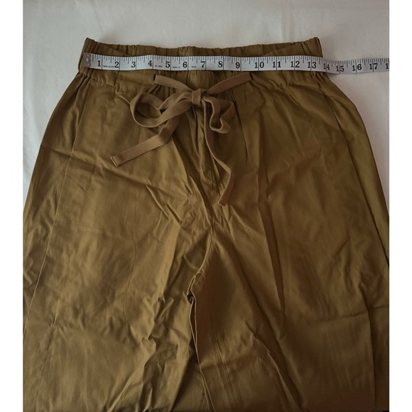 Vince Drawstring Side-slit Cropped Culotte Pants In Mojave Size S - Picture 10 of 10